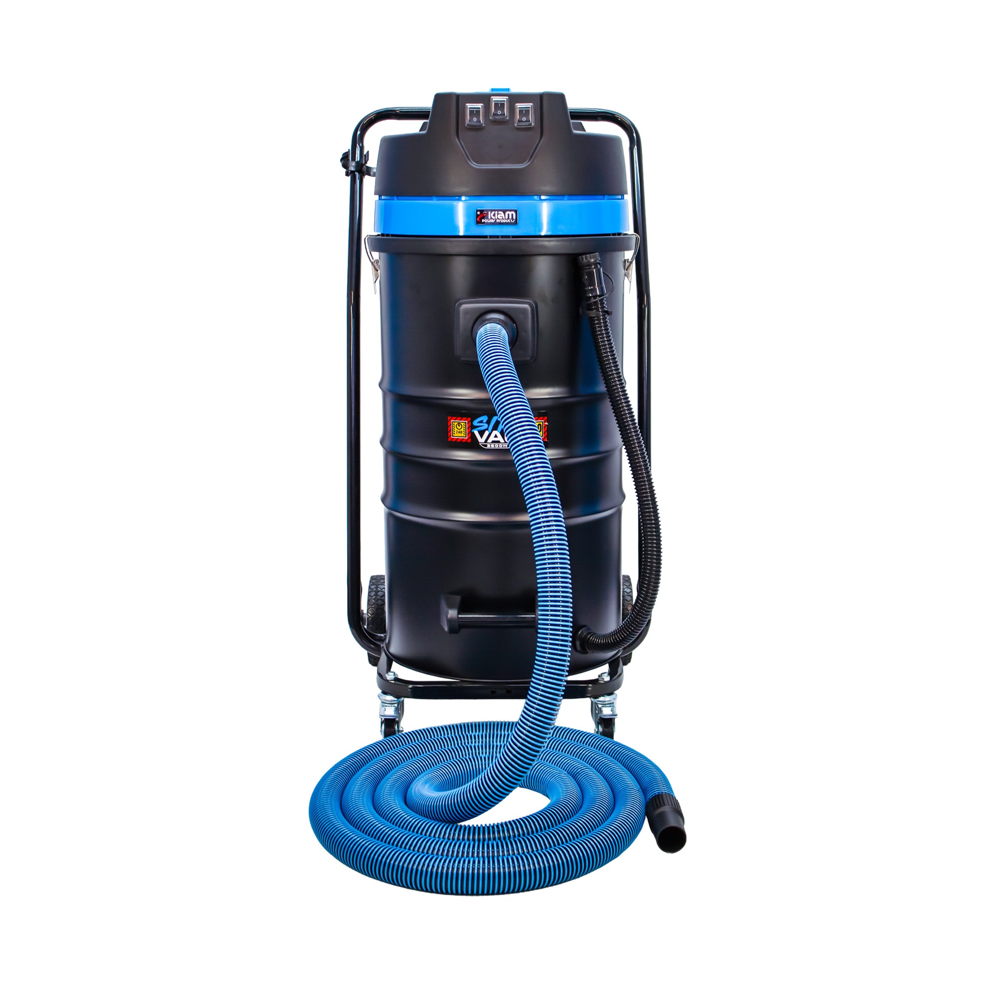 SiteVac® KV100-3F – Triple Motor Warehouse Vacuum (3600W) with Front-Mounted Squeegee