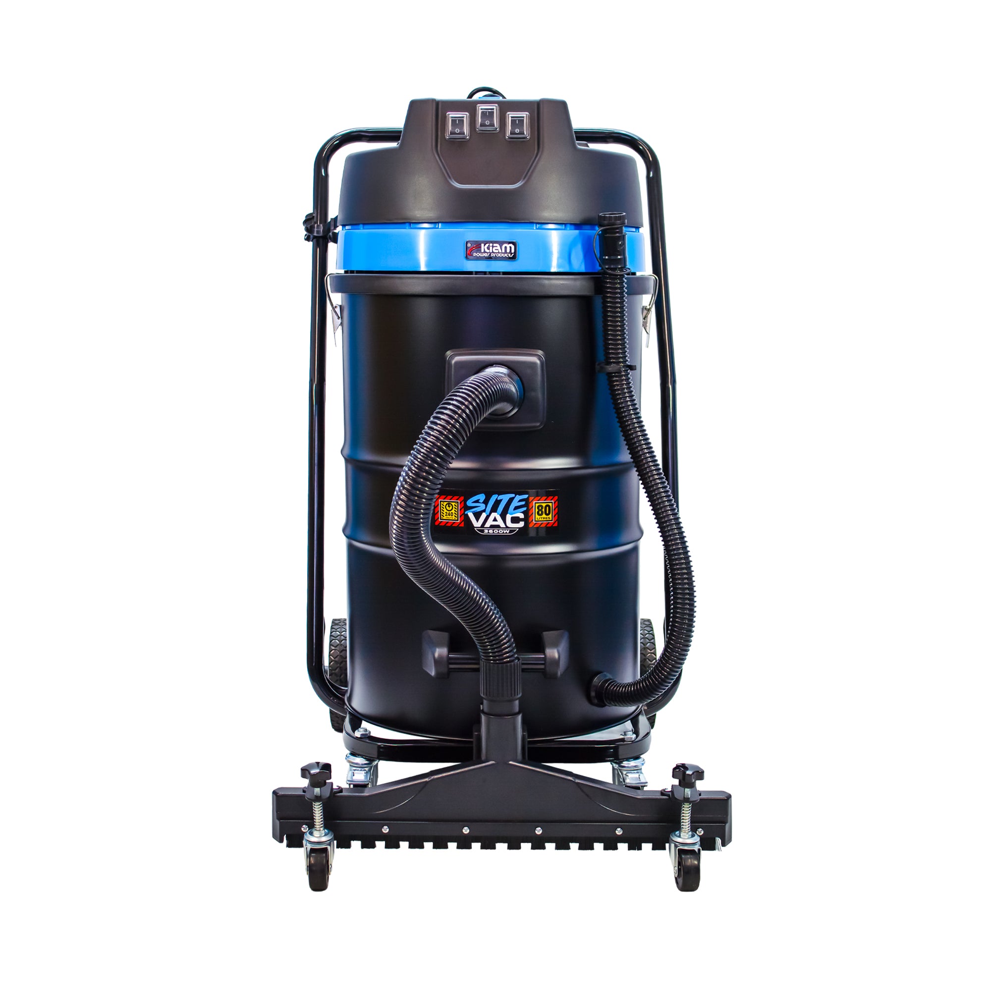 SiteVac KV80-3F – Triple Motor Warehouse Vacuum (3600W) with Front-Mounted Squeegee - additional view