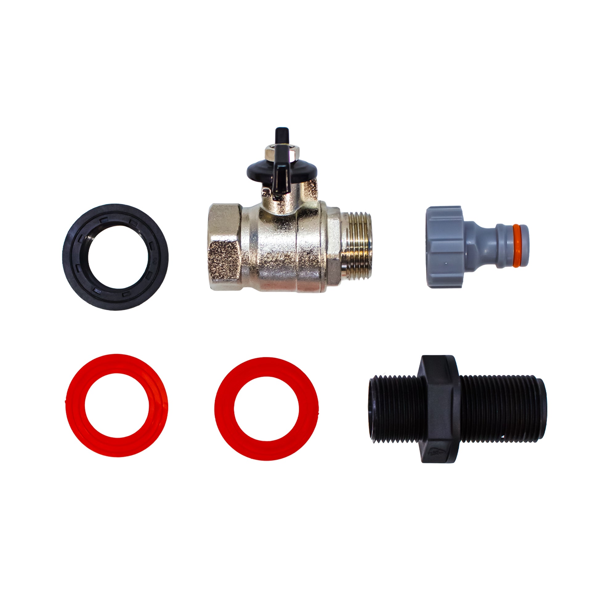 Replacement Outlet Tap for 240 Litre Wheelie Bin Buffer Tank - alternate angle