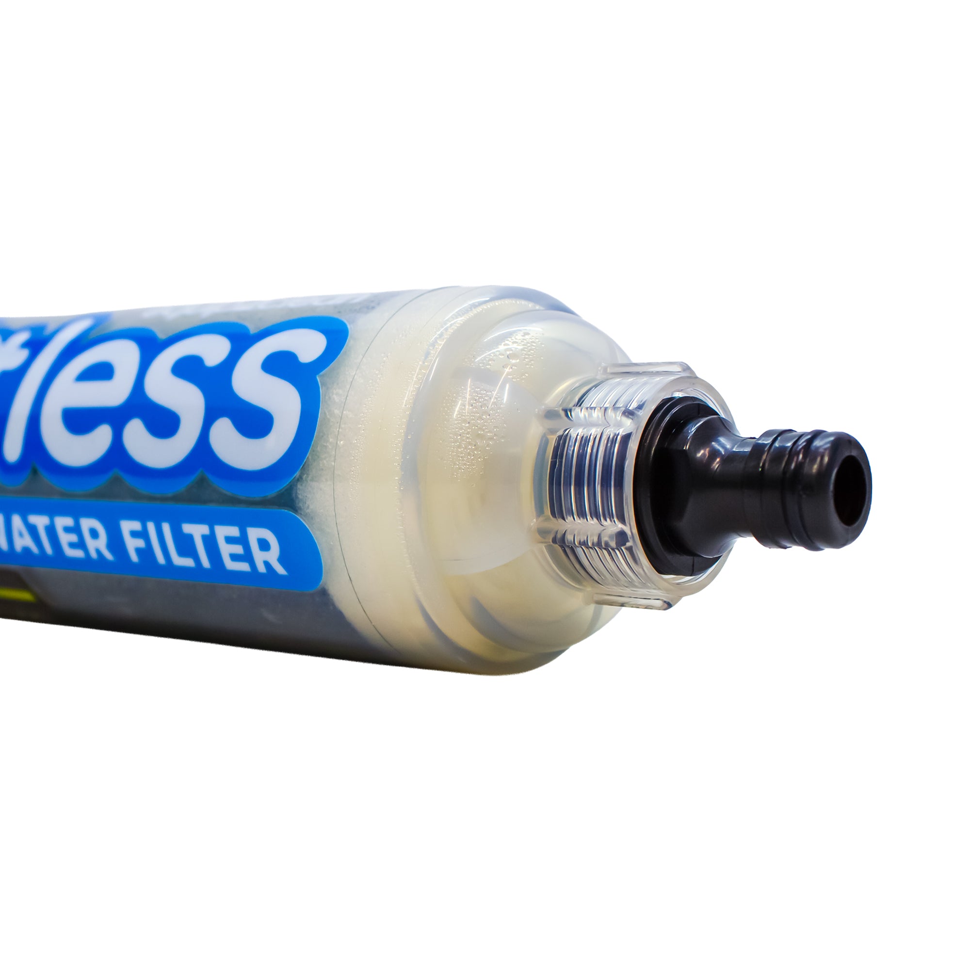 Spotless Inline Water Filter. Colour Changing DI-Resin - New Improved Formula