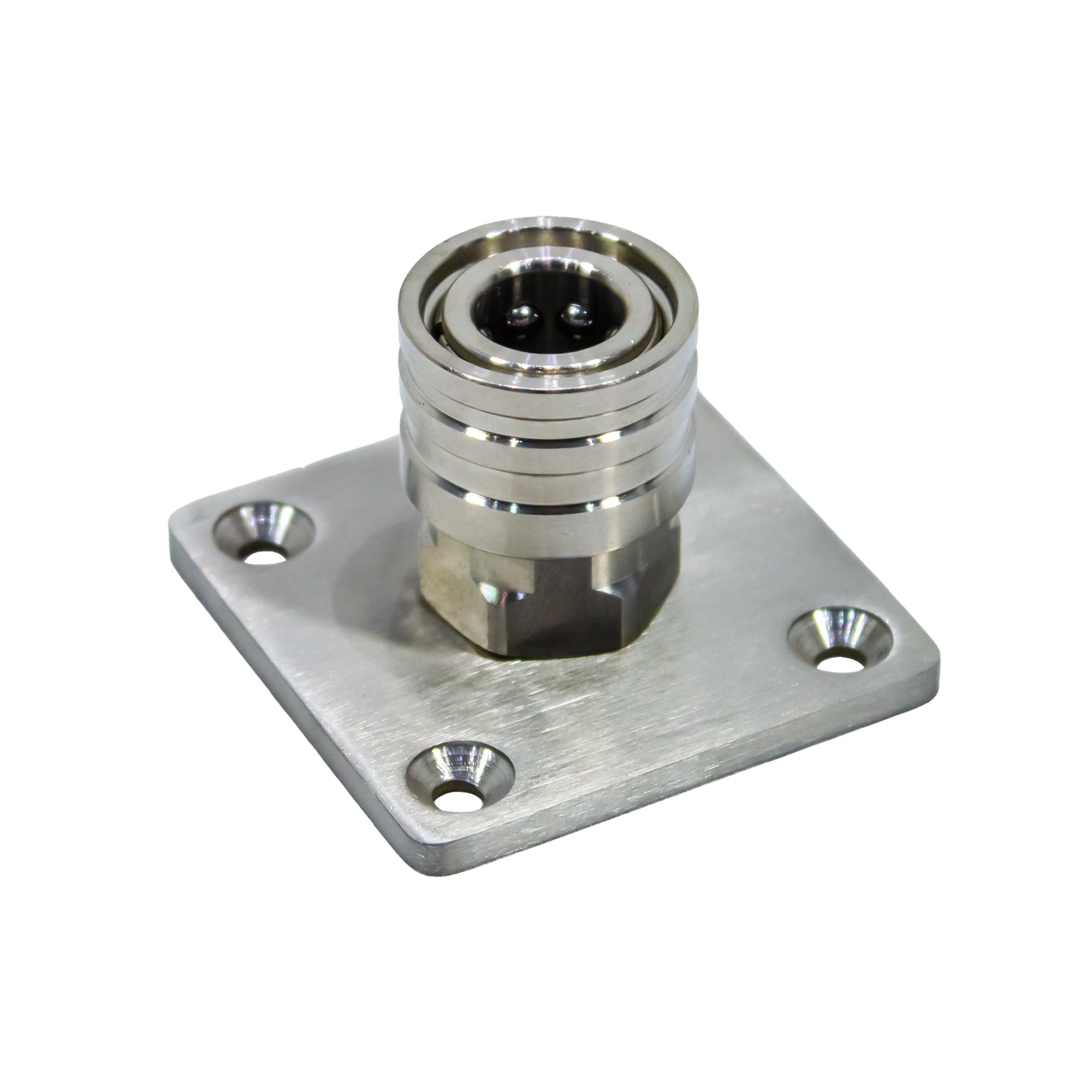 Pro‑Grade Stainless Steel 1/4" Nozzle Holder – Single Quick‑Connect Clip, Rugged Metal Build, Fits All Standard 1/4" Quick‑Connect Nozzles