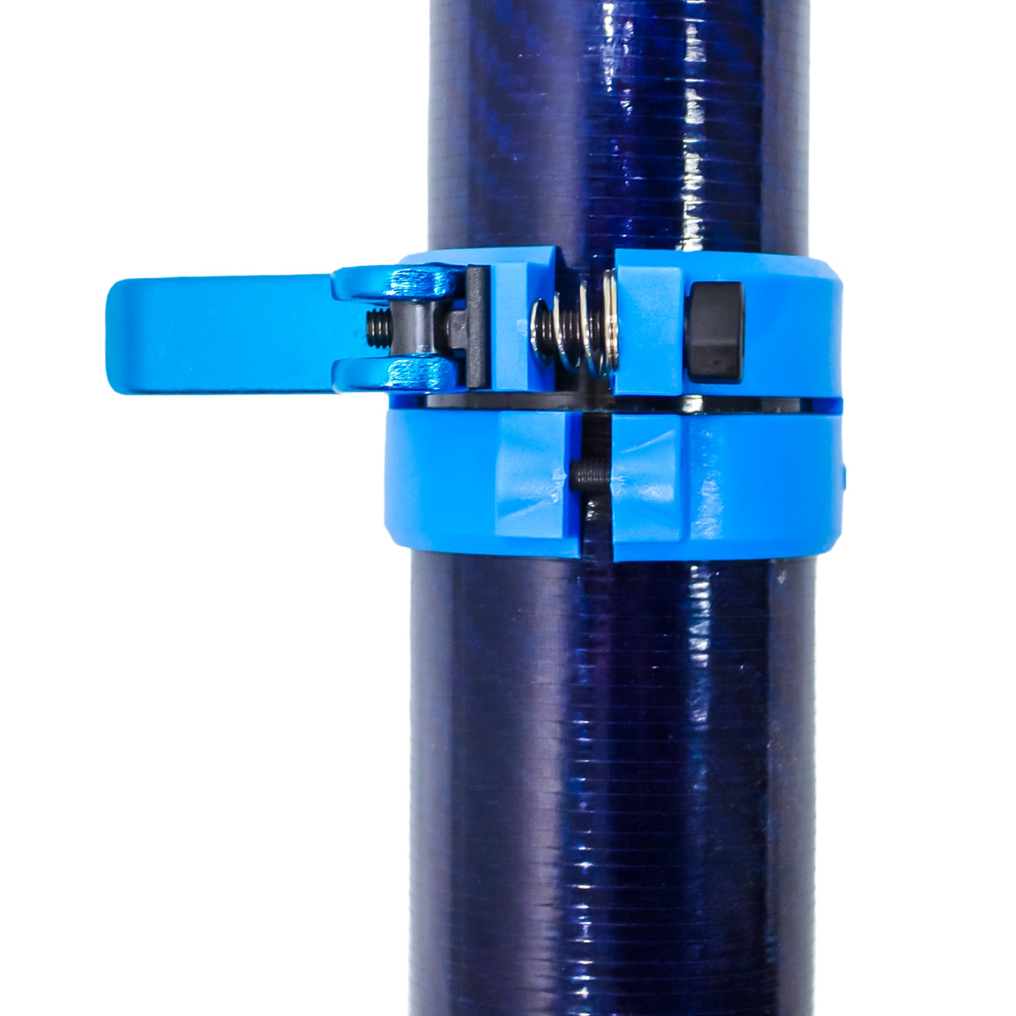 Kevlar Weave Carbon Fibre Clamped Gutter vacuum pole (51mm Diameter) - in use