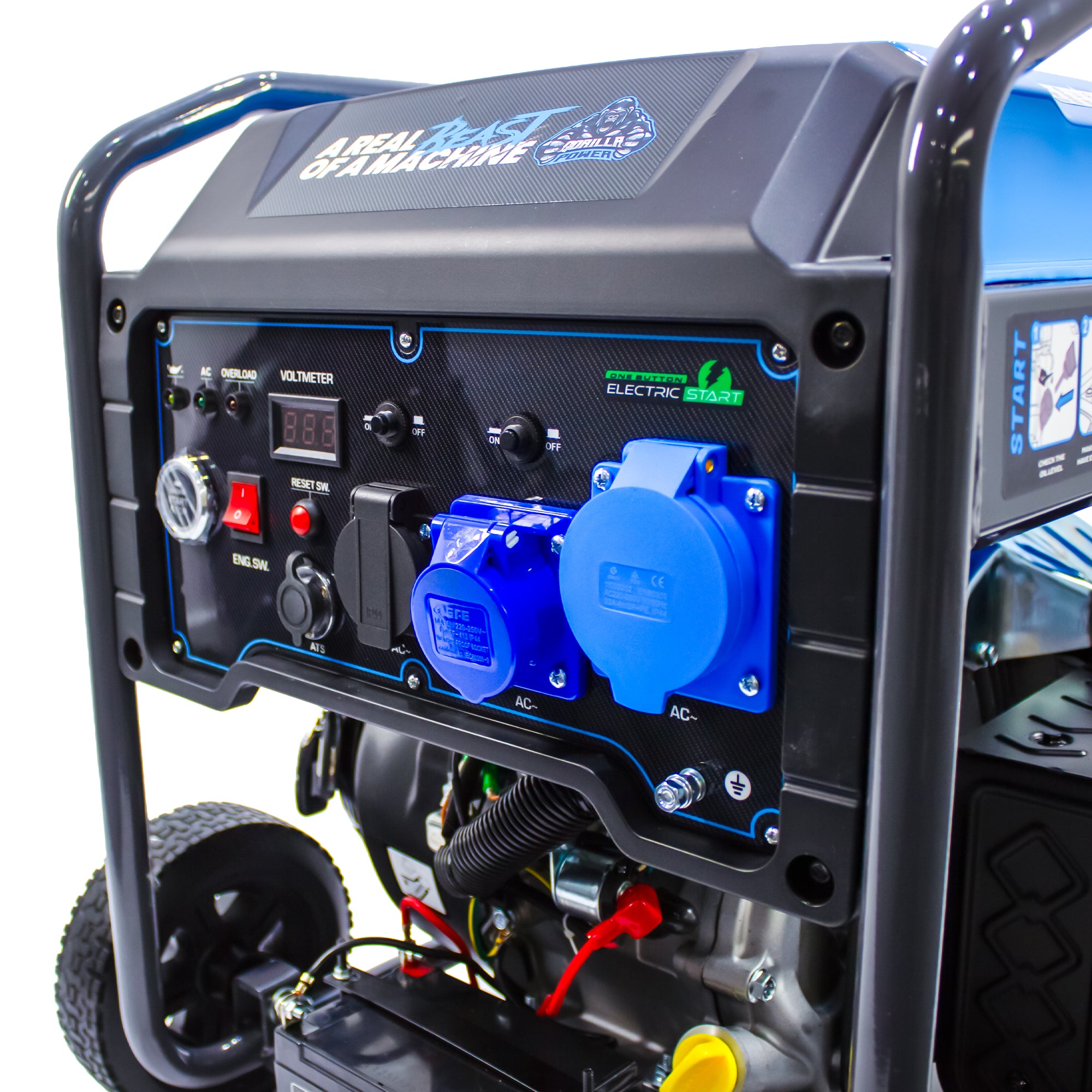 Gorilla Power 6500W Inverter Open Frame Generator with Electric Start - GP6500iE  – High Performance & Fuel Efficient