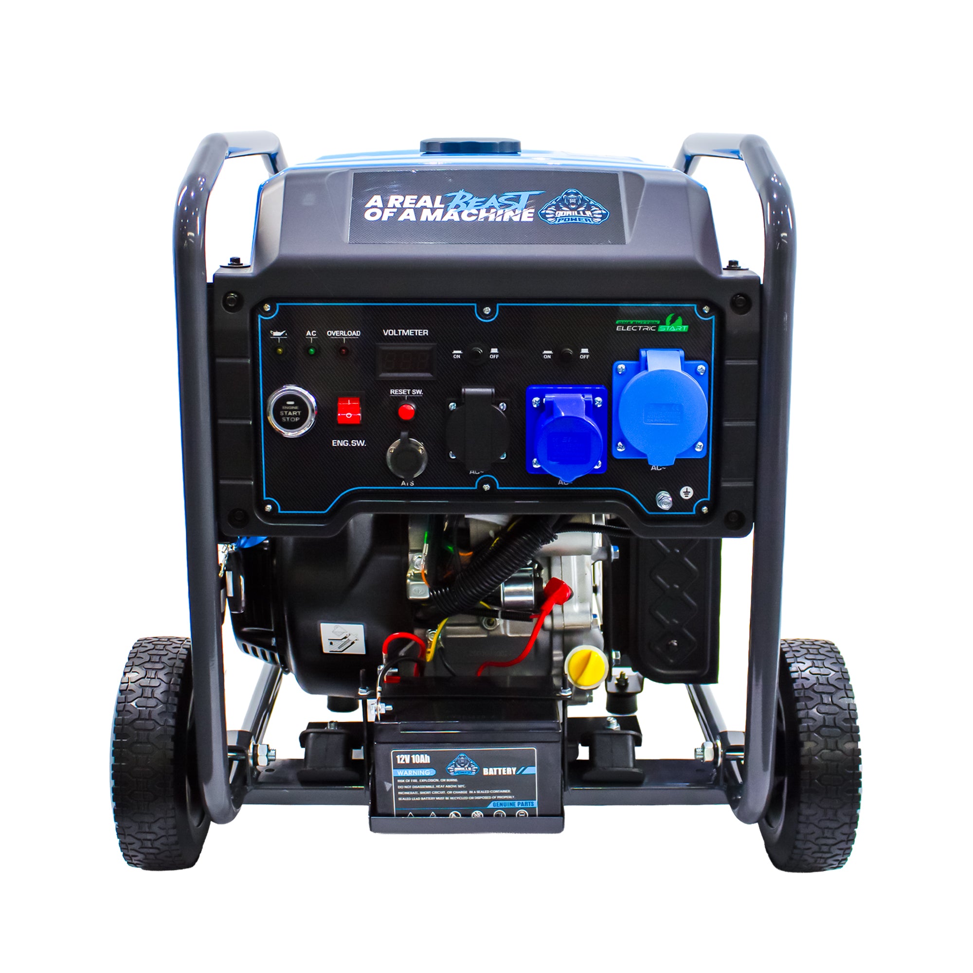 Gorilla Power 6500W Inverter Open Frame Generator with Electric Start - GP6500iE  – High Performance & Fuel Efficient