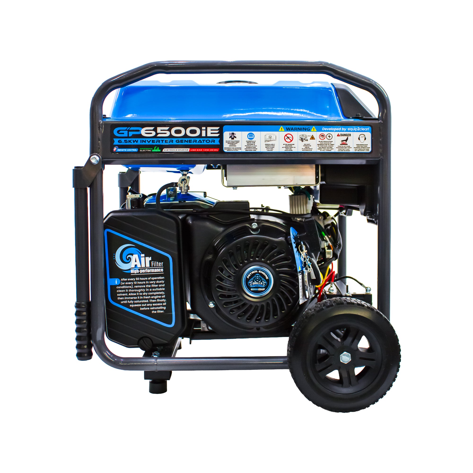 Gorilla Power 6500W Inverter Open Frame Generator with Electric Start - GP6500iE  – High Performance & Fuel Efficient