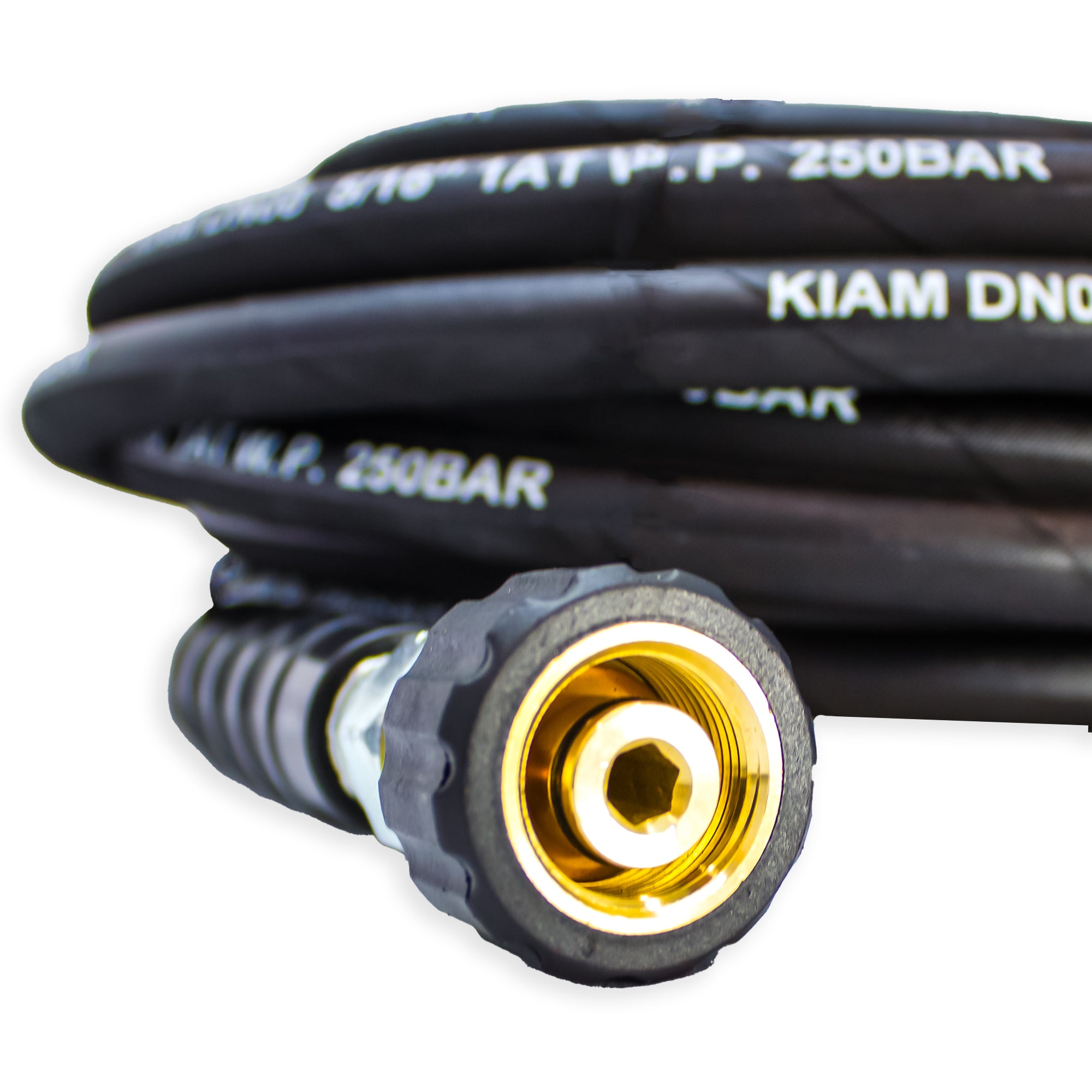 Kiam 10m M22 Female - M22 Female Heavy Duty 5/16" High Pressure Hose - additional view