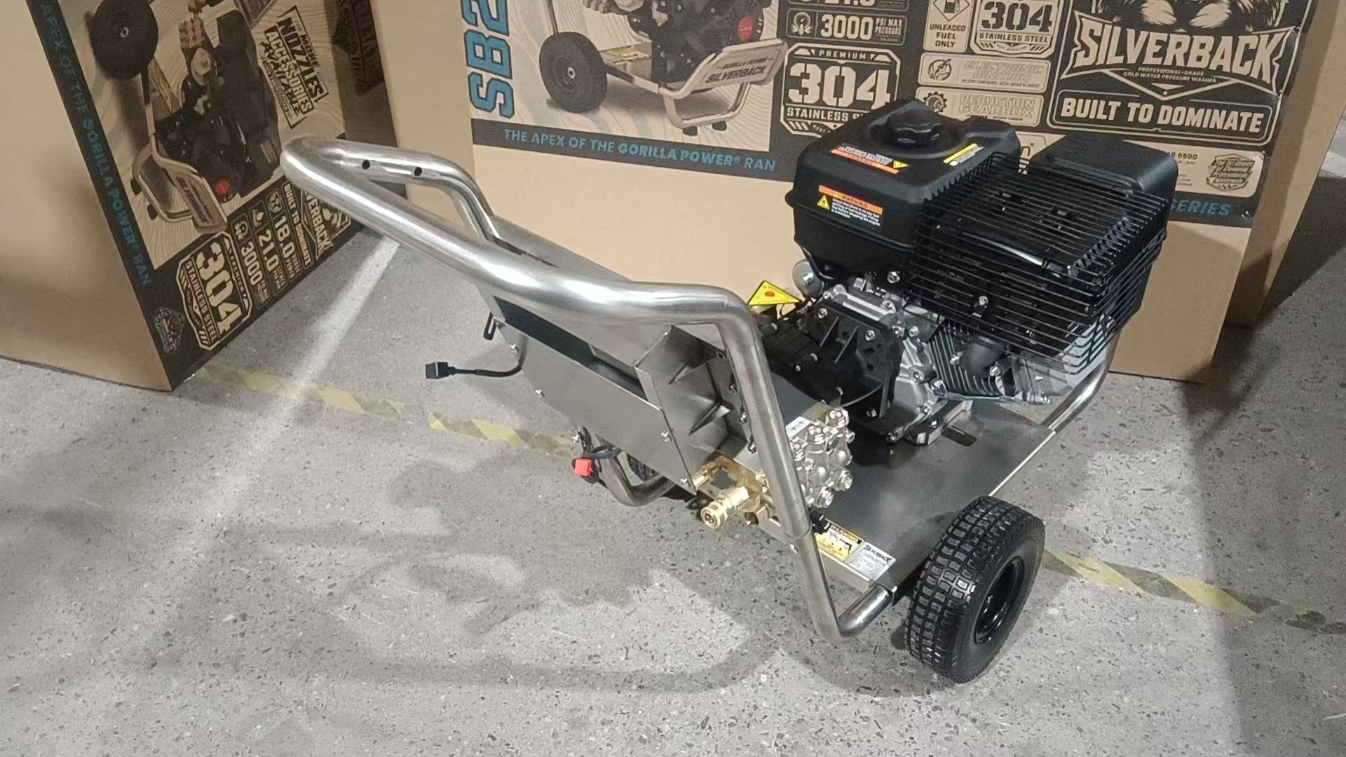 SILVERBACK 15 LPM 250 Bar Petrol Pressure Washer | AR Pump | Electric Start