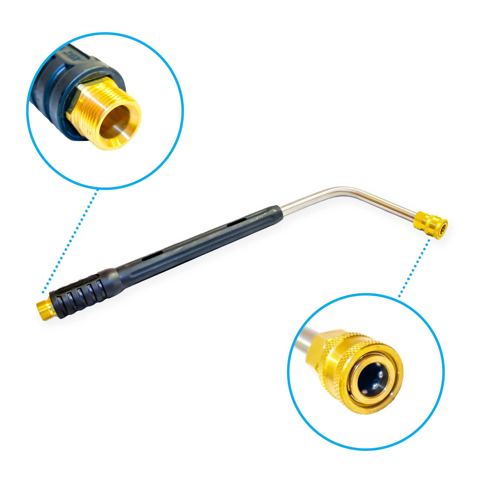 Roof Cleaning Lance 500mm for Pressure Washer - 45 degree bend