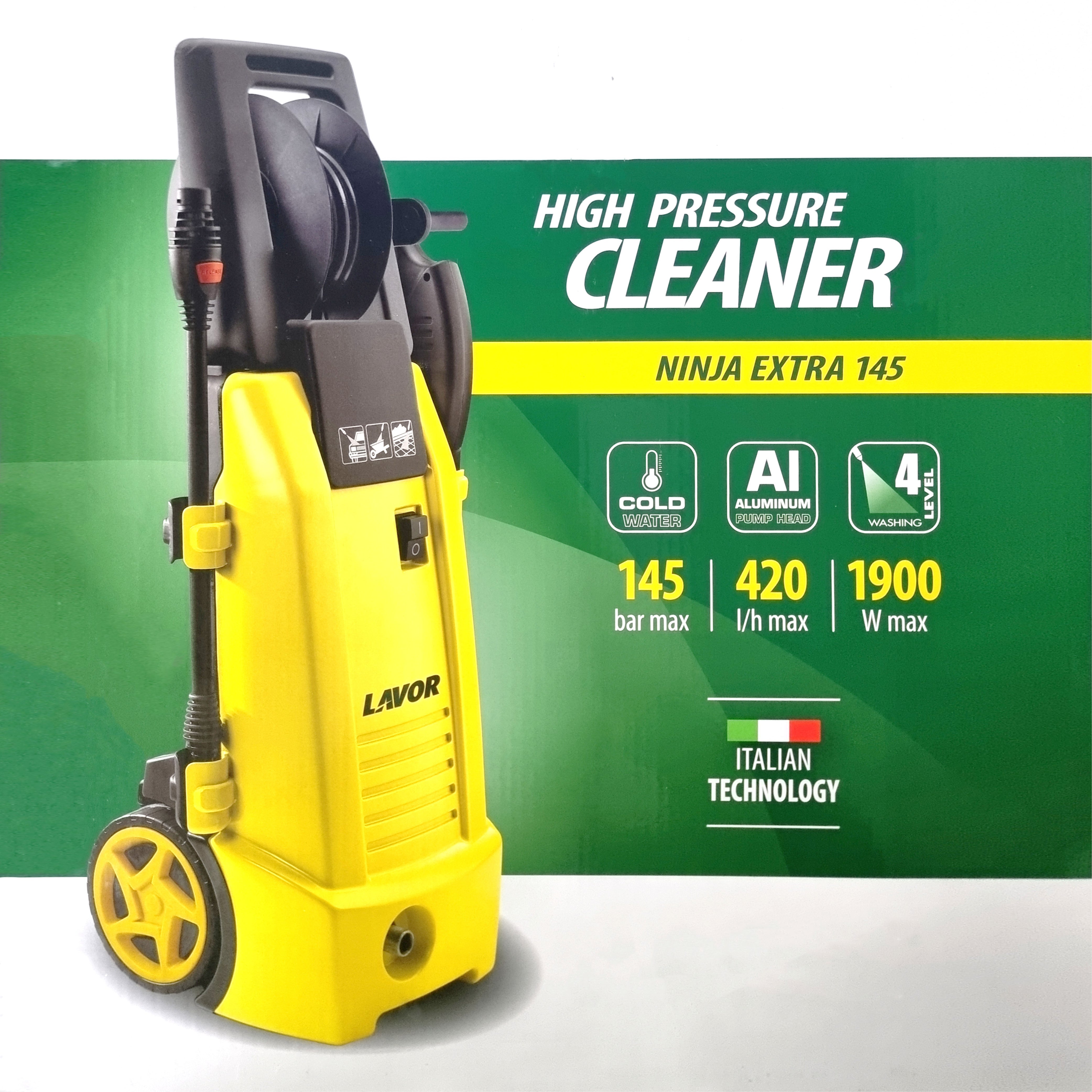 Lavor Ninja Extra 145 Compact Cold Water High-Pressure Cleaner