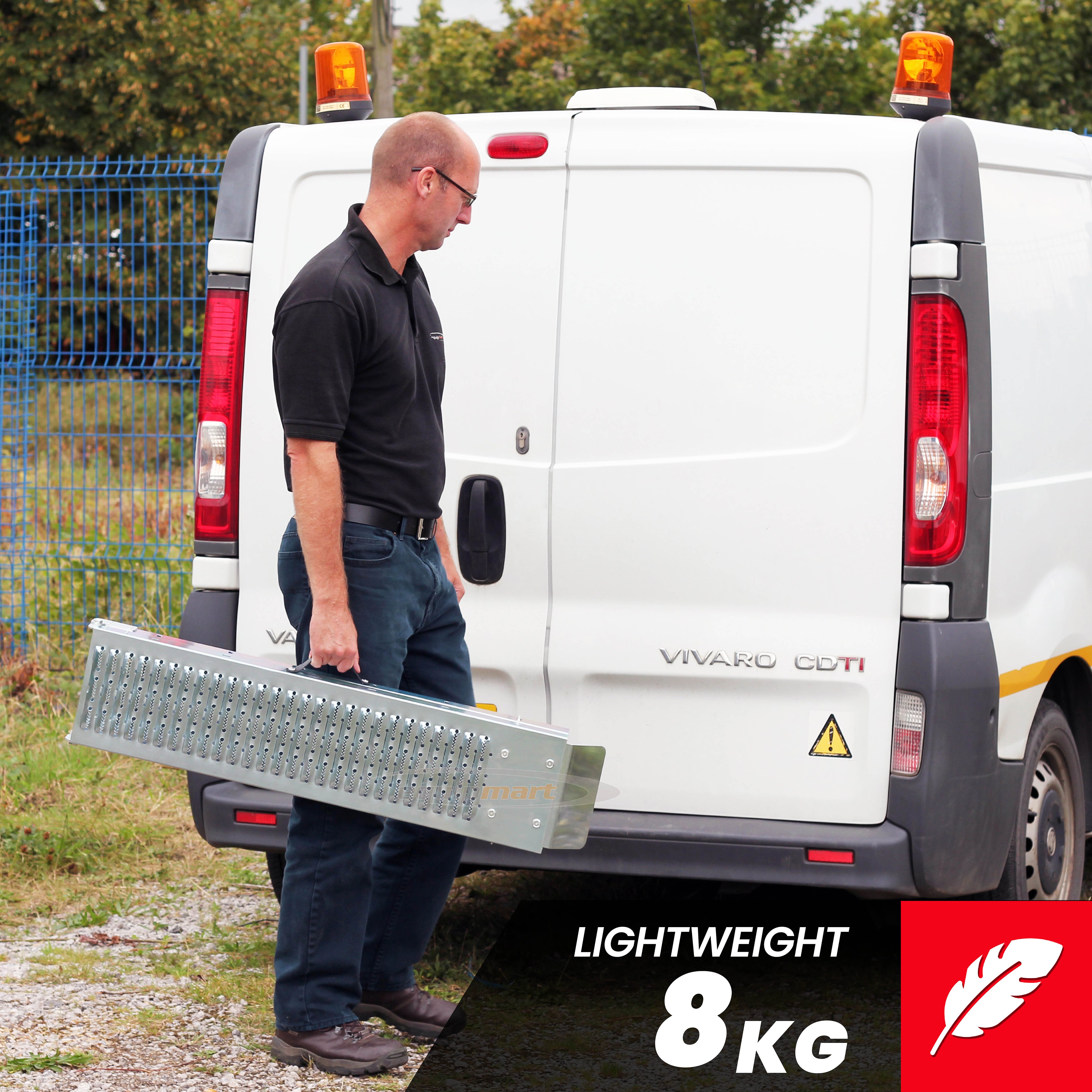 Folding Ramp Twinpack 180cm (folds to 90cm) for Motorcycles, Motorbikes, Wheelchairs, Mobility Scooter (200kg Load)