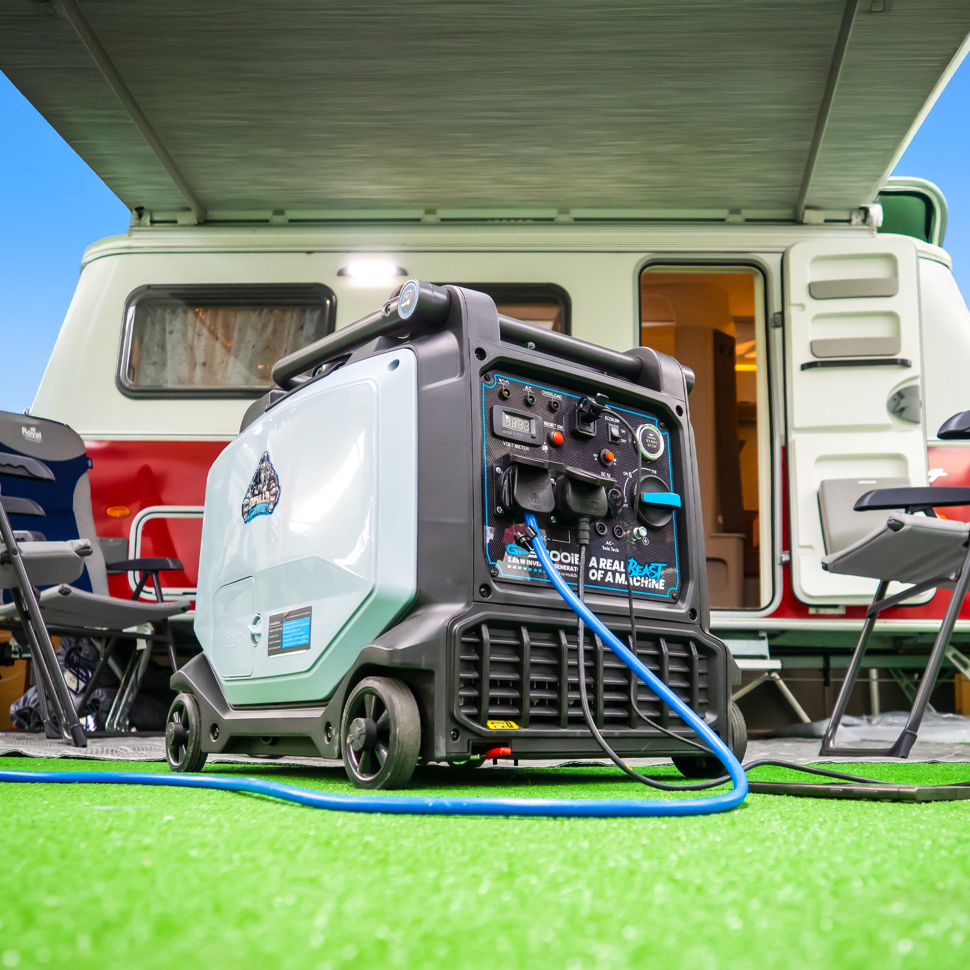 Gorilla Power 3800W Inverter Suitcase Generator with Electric Start - GP3800iE  – Reliable Power On-The-Go