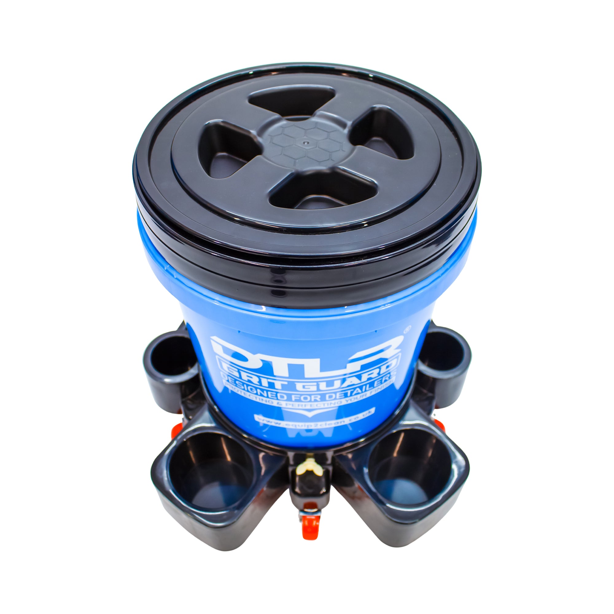 DTLR Grit Guard Wash bucket with Trolley - side view