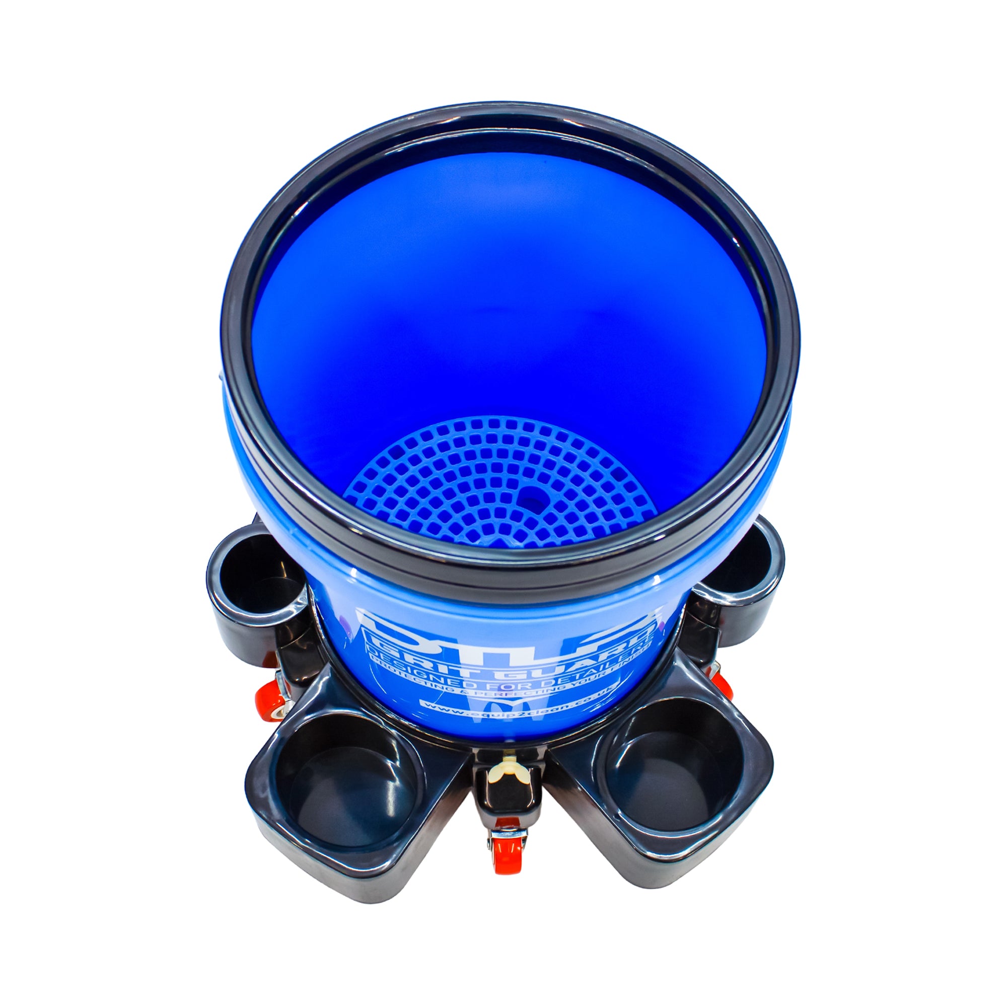 DTLR Grit Guard Wash bucket with Trolley - rear view