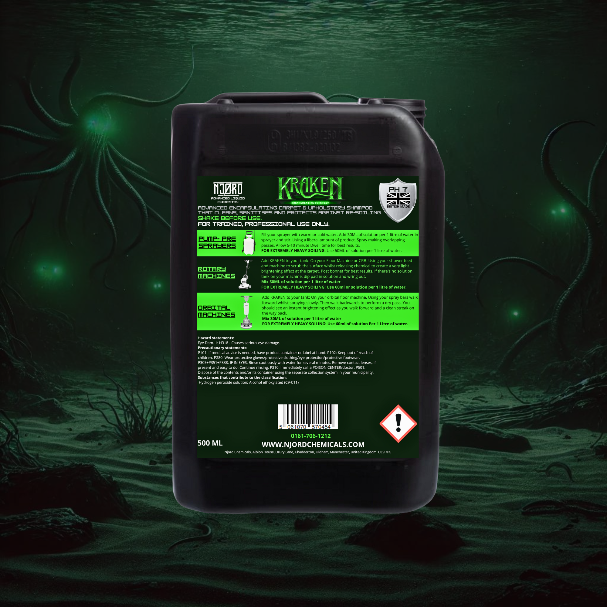 KRAKEN Encapsulating Low Moisture Carpet & Upholstery Pre-Spray - additional view
