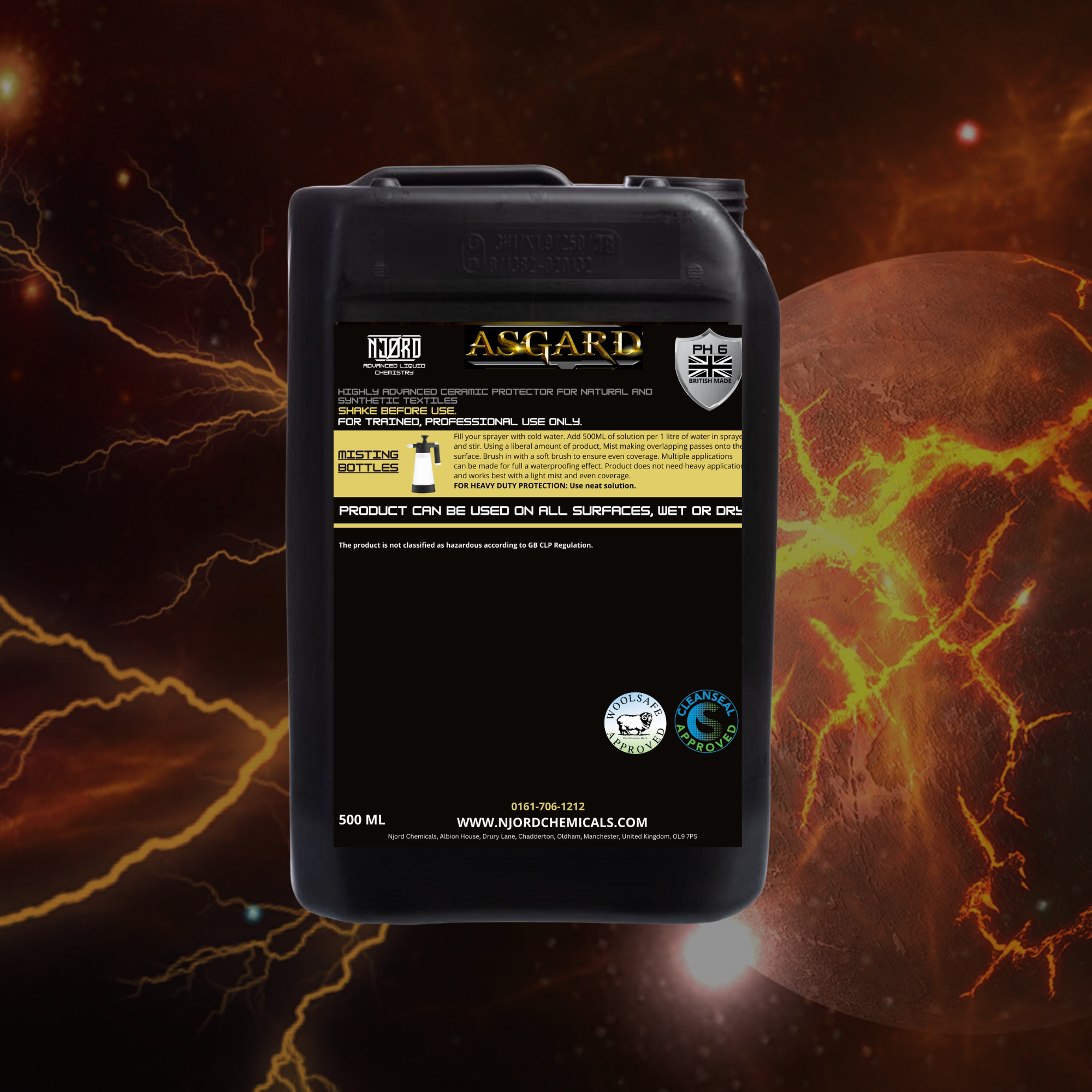 ASGARD Hydrophobic Stain & Soil Repellent - additional view