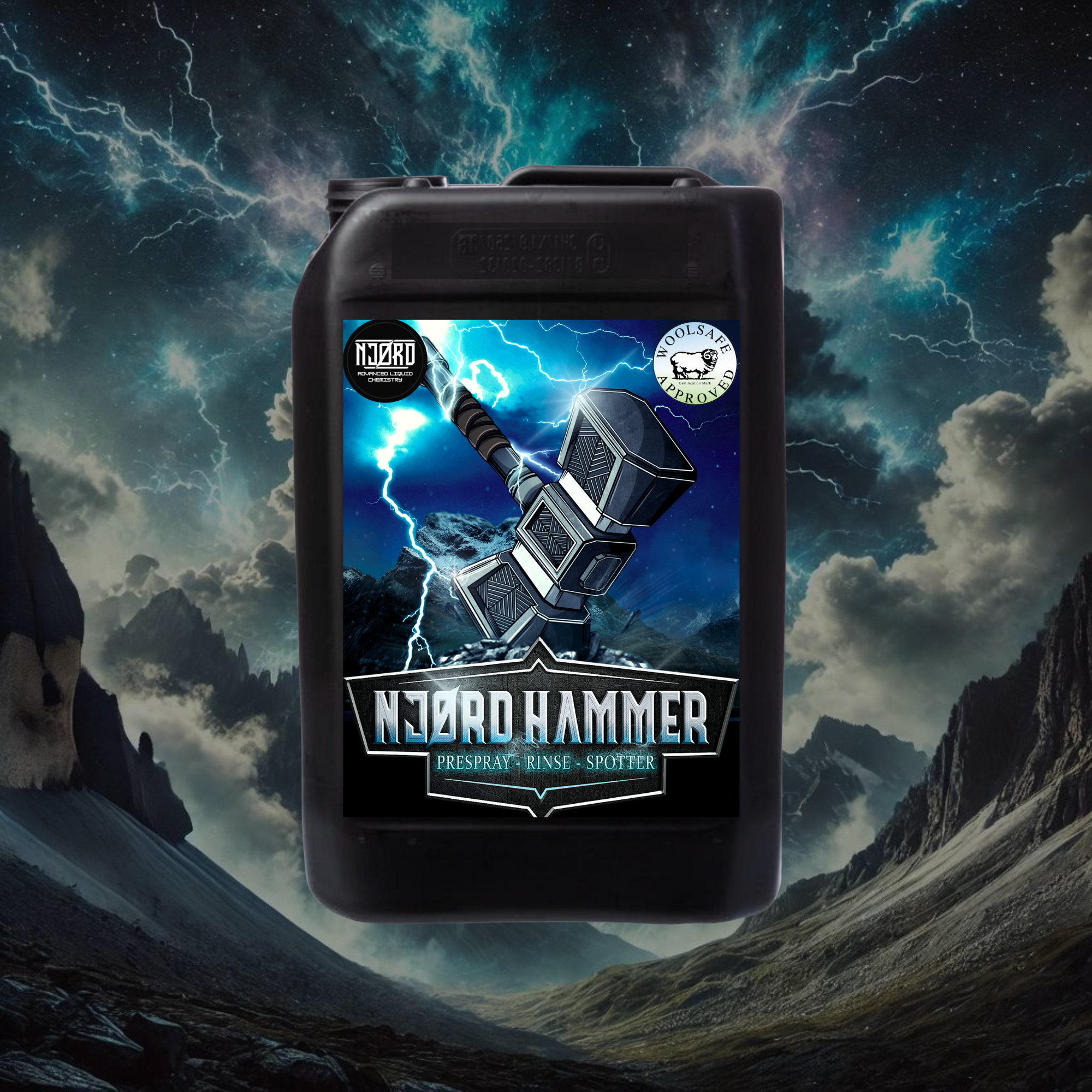 NJORD HAMMER Professional Alkaline Carpet & Upholstery Cleaner