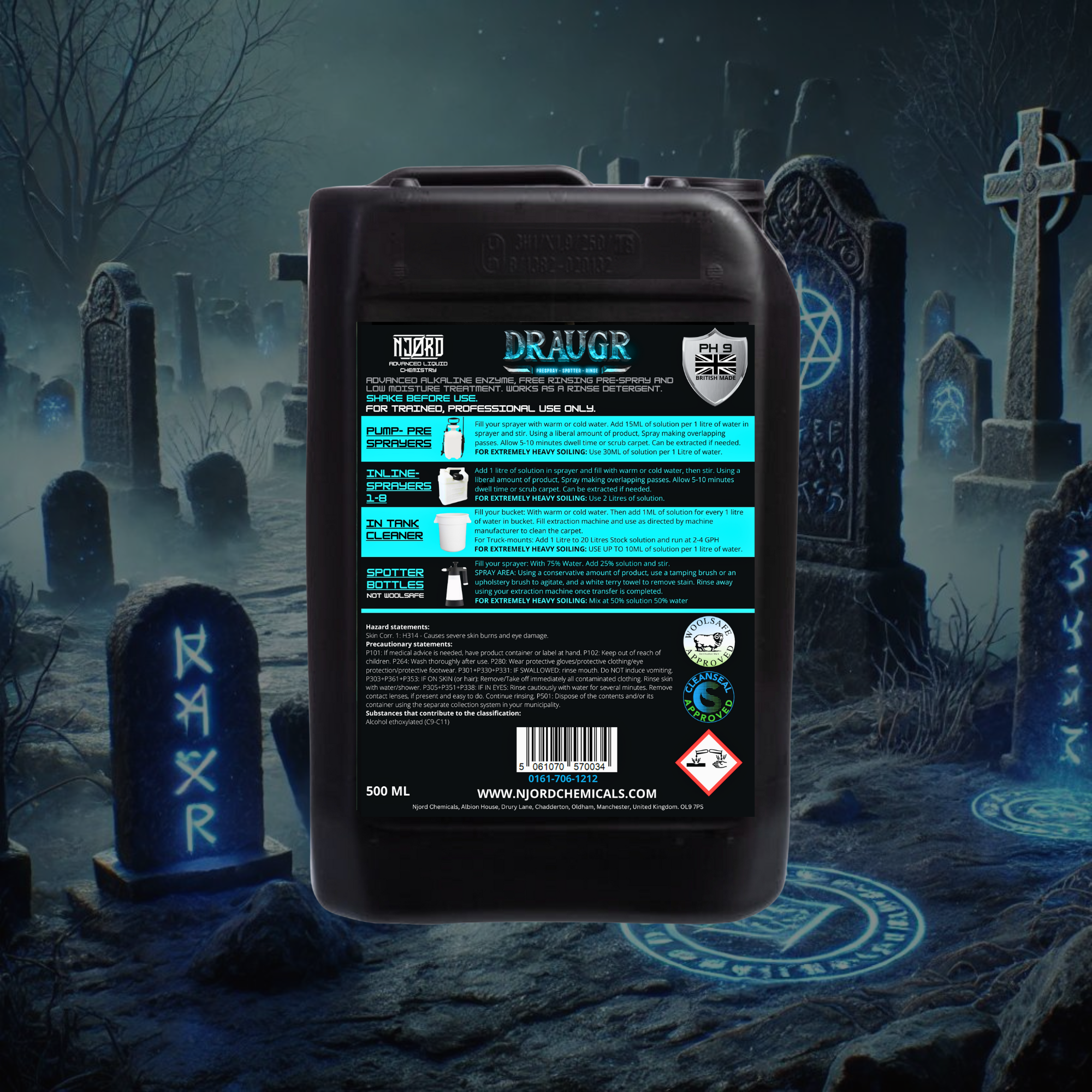 DRAUGR Enzyme Carpet & Upholstery Pre-Spray - additional view