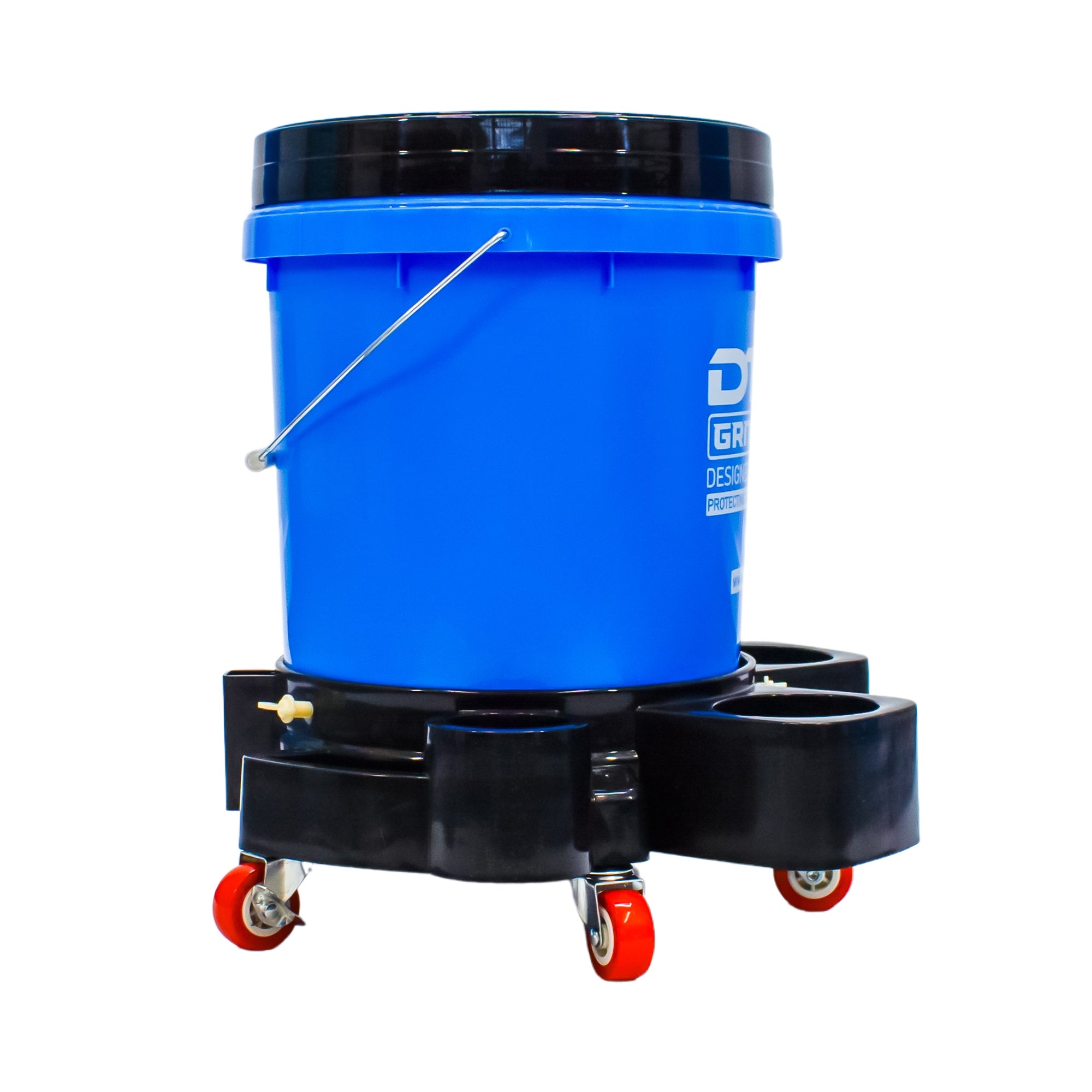 DTLR Grit Guard Wash bucket with Trolley - dimensions