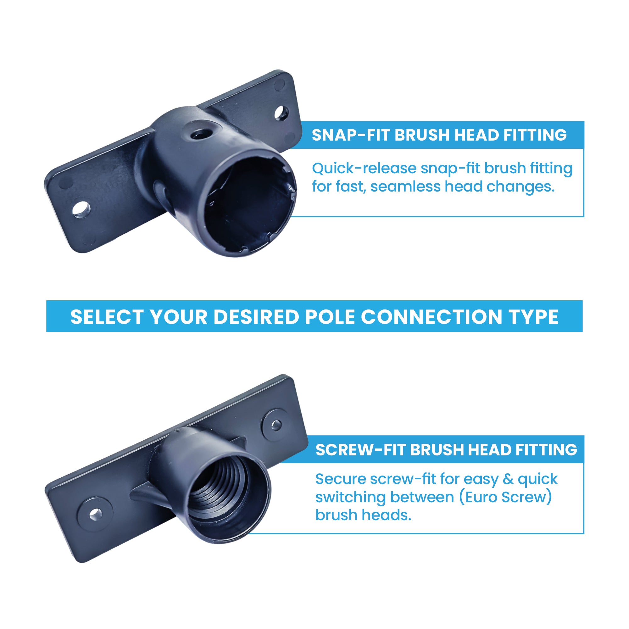 Aquaspray® 26cm Inner Boars Hair + Outer DuPont Bristles Brush Head