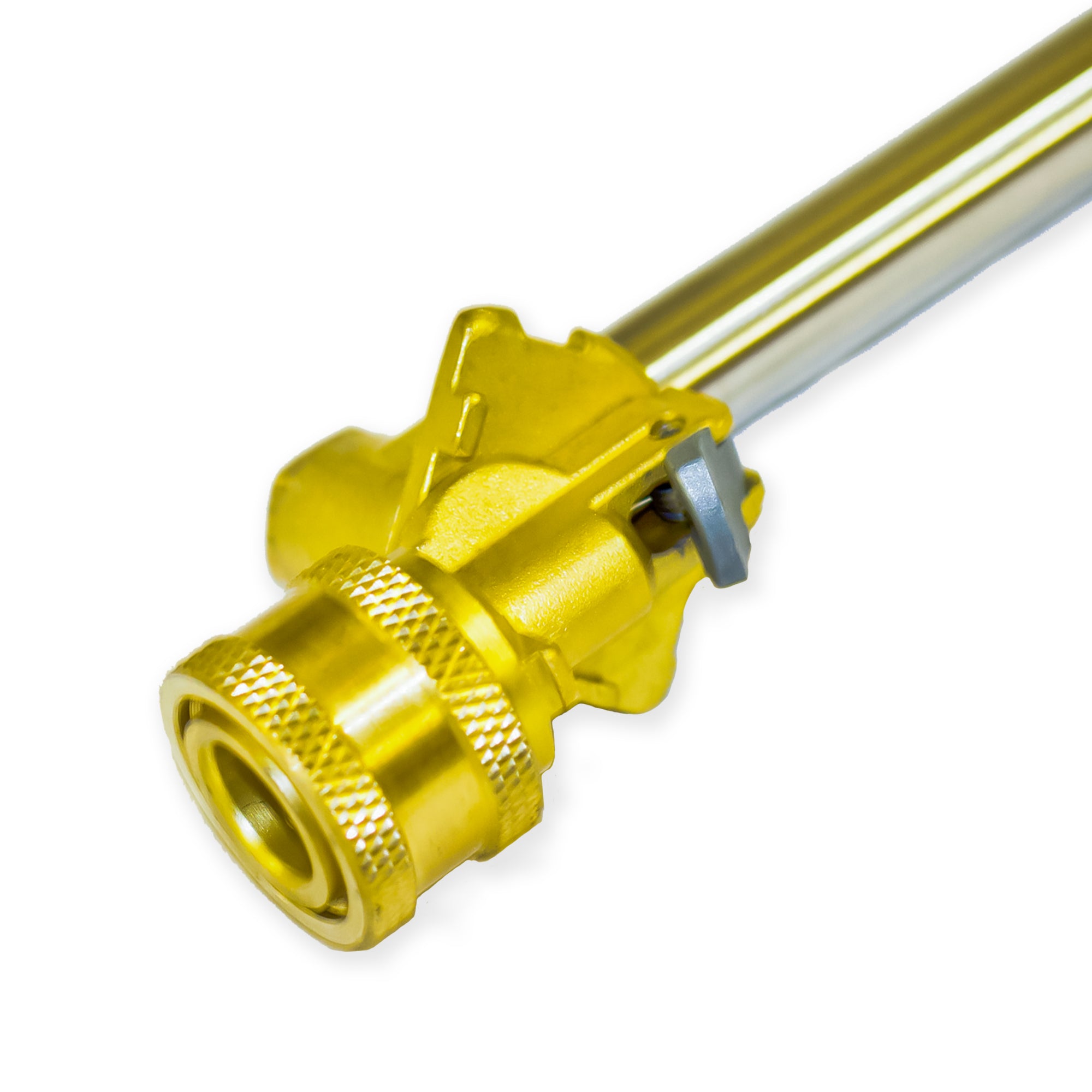 Pressure Washer Lance 36" (900mm) with Adjustable Angle 1/4" Quick Release Nozzle - M22 Screw Thread - detail view