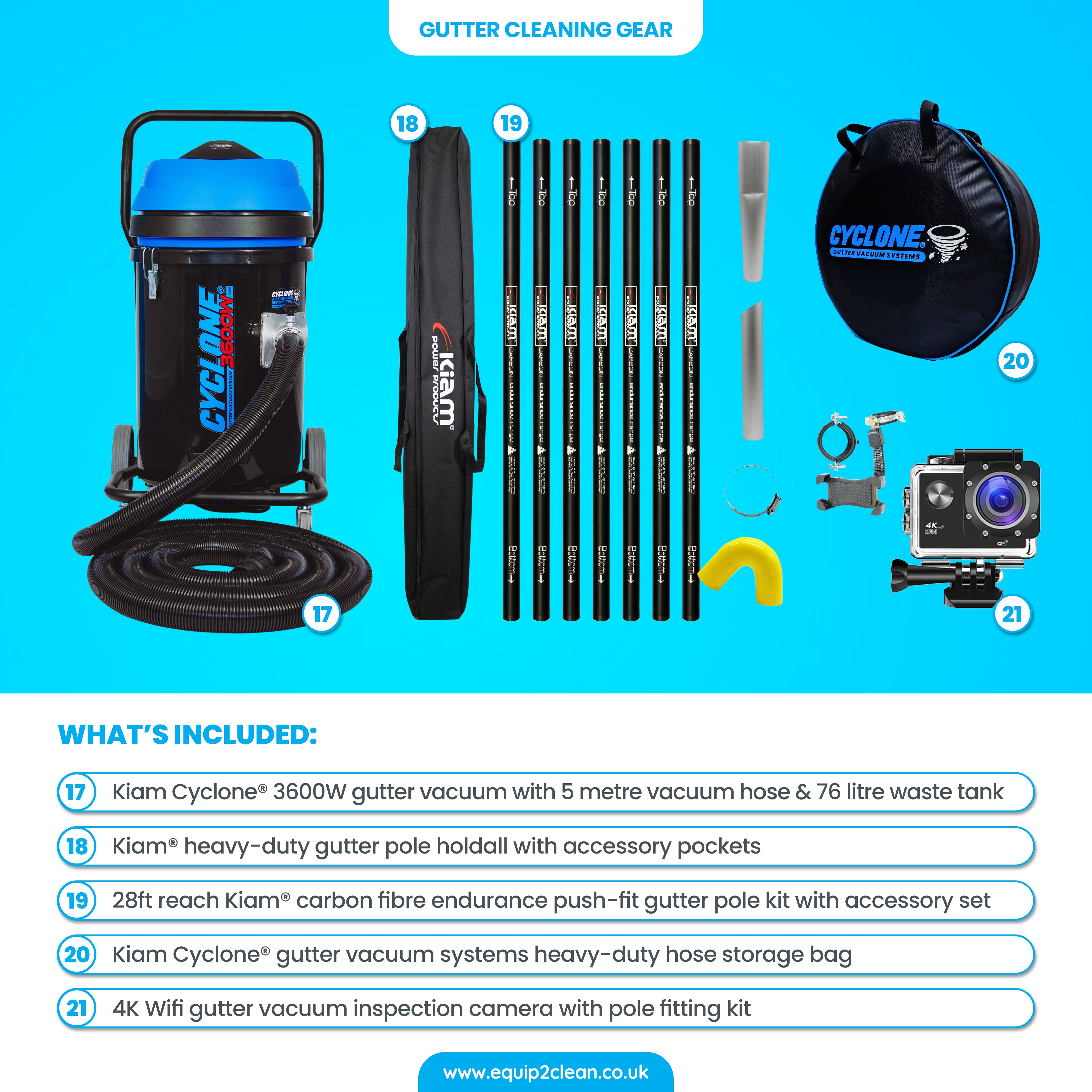 SILVER Exterior Cleaning Business Start-Up Package - Pressure washing, Gutter, Window, Roof cleaning equipment