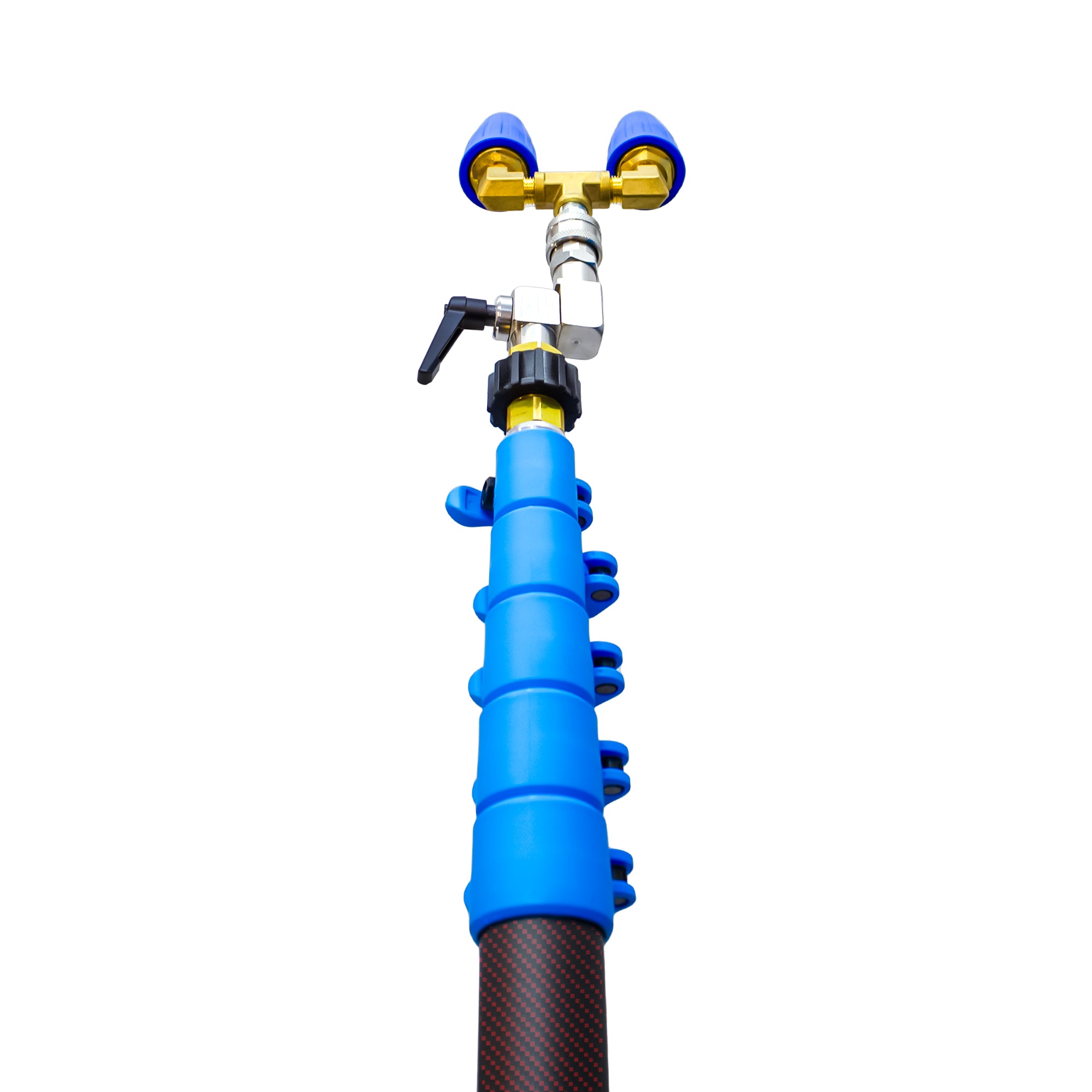 Venom 21ft Power Pole for Pressure Washers – Hybrid (50% Carbon / 50% Fibreglass)