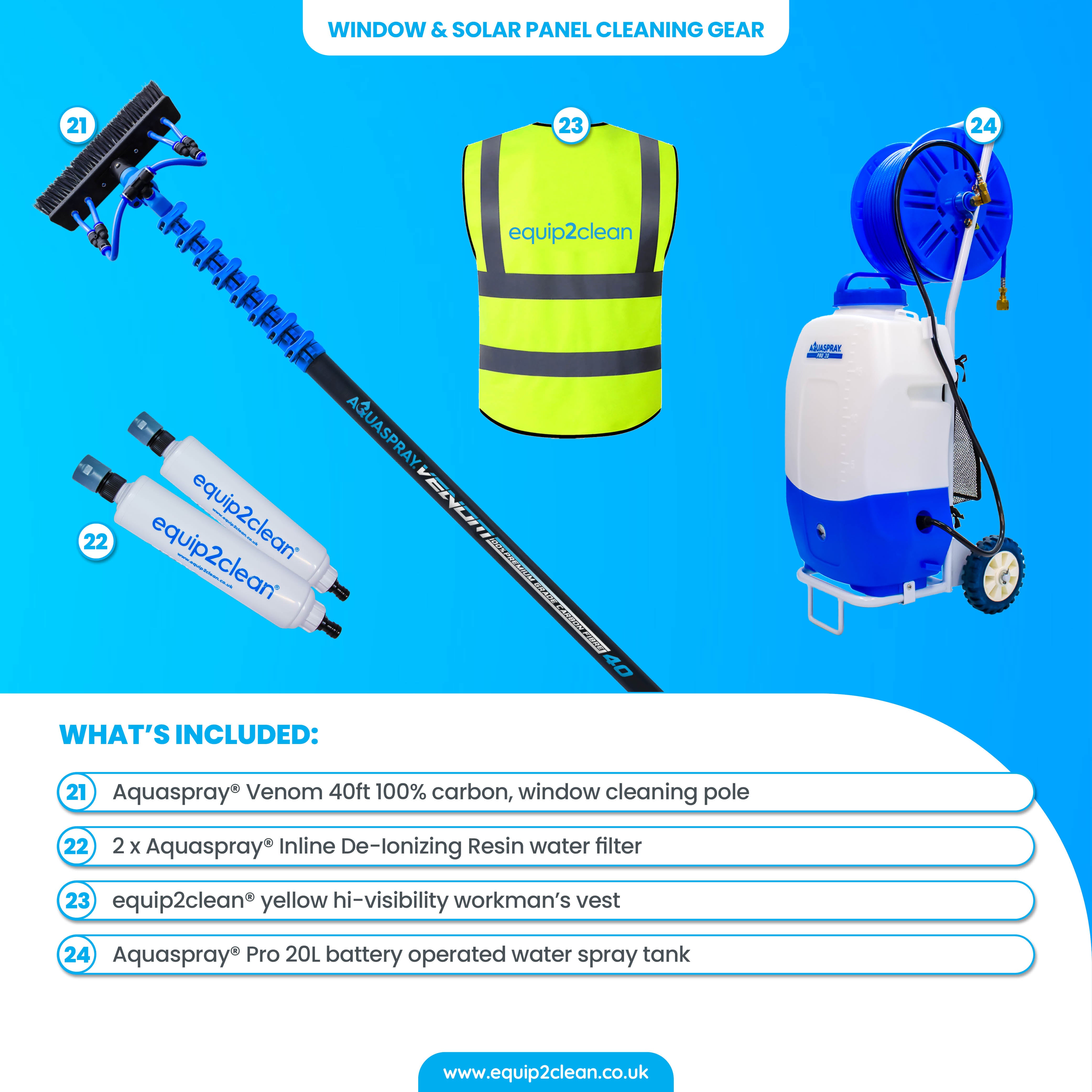 Silver - Ultimate Honda Exterior Business Start-Up Package - Pressure washing, Gutter, Window, Roof cleaning equipment