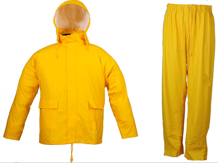 🟡 Heavy-Duty Waterproof Rain Suit – Jacket & Trousers Set