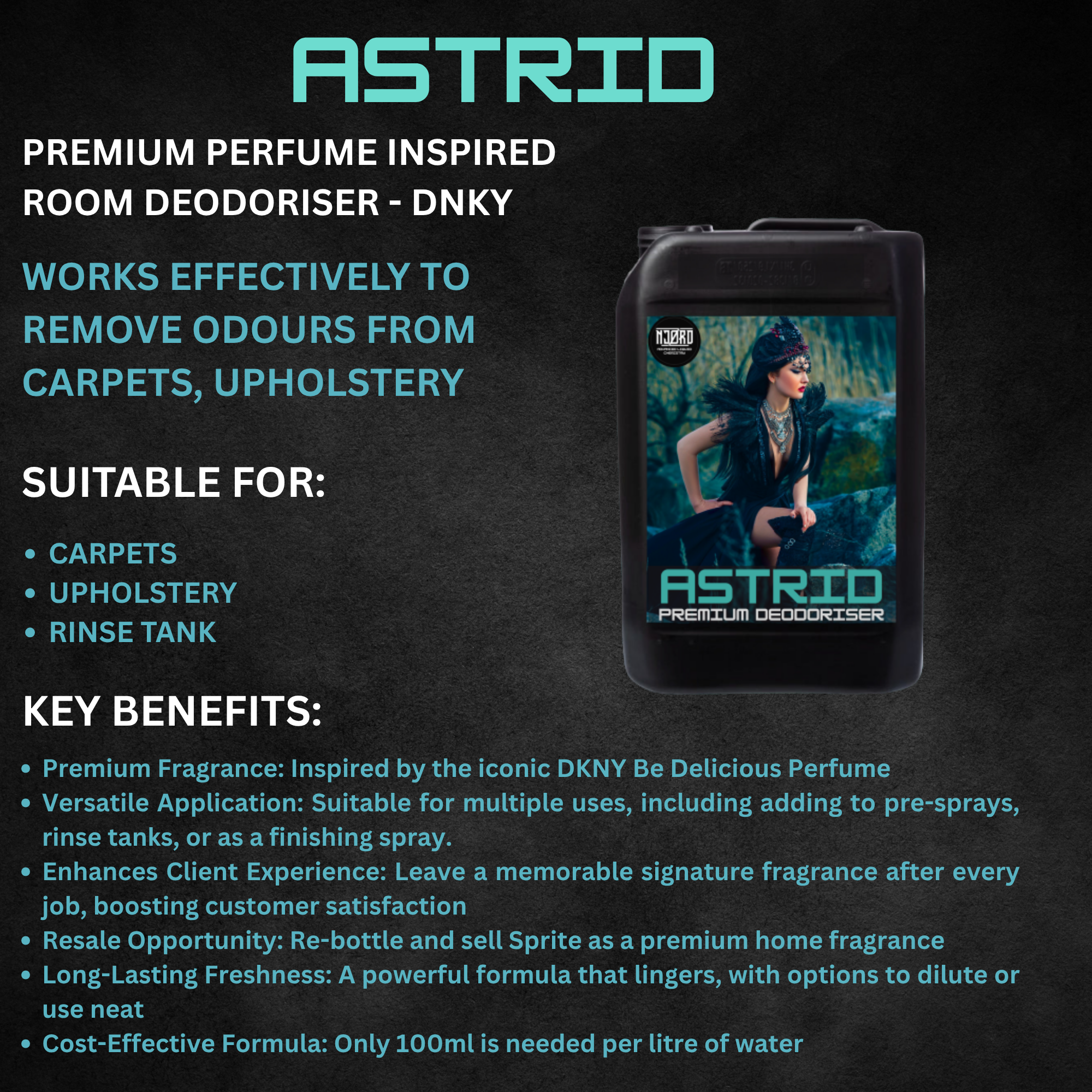 ASTRID – Carpet, Upholstery, and Room Deodoriser - detail view