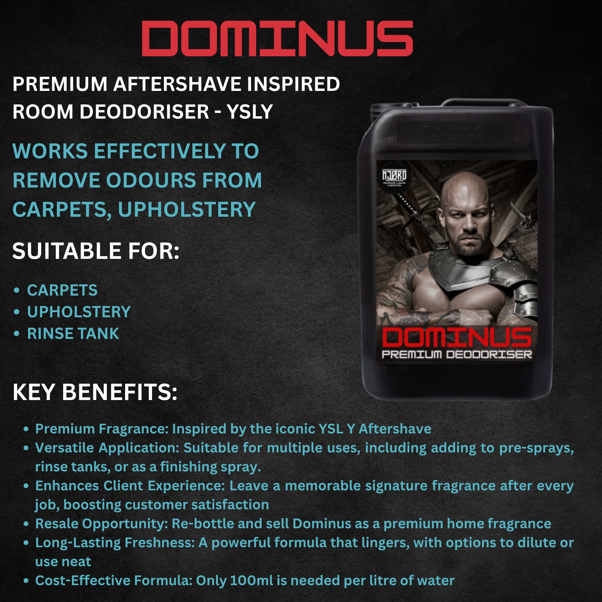 DOMINUS Premium Carpet & Upholstery Deodoriser - detail view