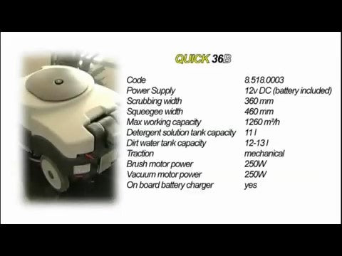 Lavor SCL Quick 36B Walk-Behind Scrubber-Dryer