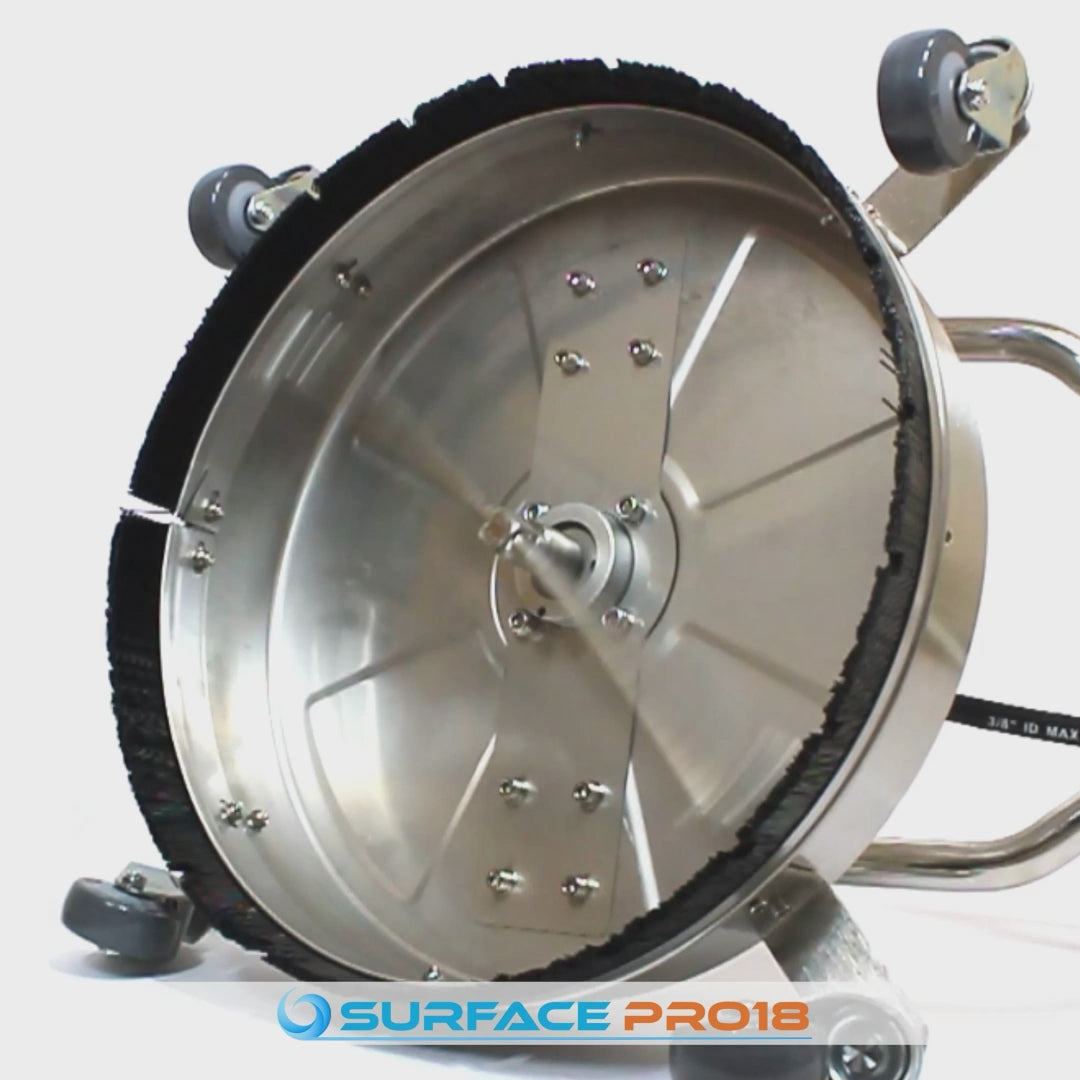 Grade A Kiam SurfacePro 18 Rotary Floor Cleaning Tool Steel Flat Surface Cleaner 18"