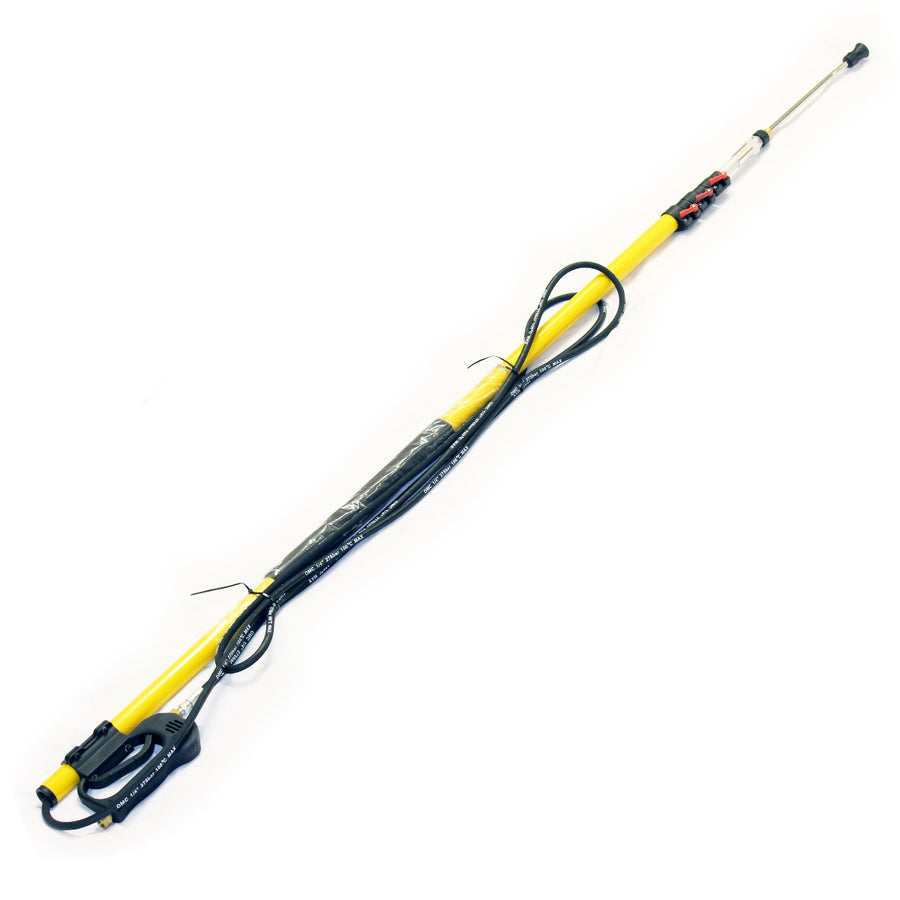5.4m (18') Telescopic Extendable Lance for Pressure Washer (1/4" BSP Nozzle)