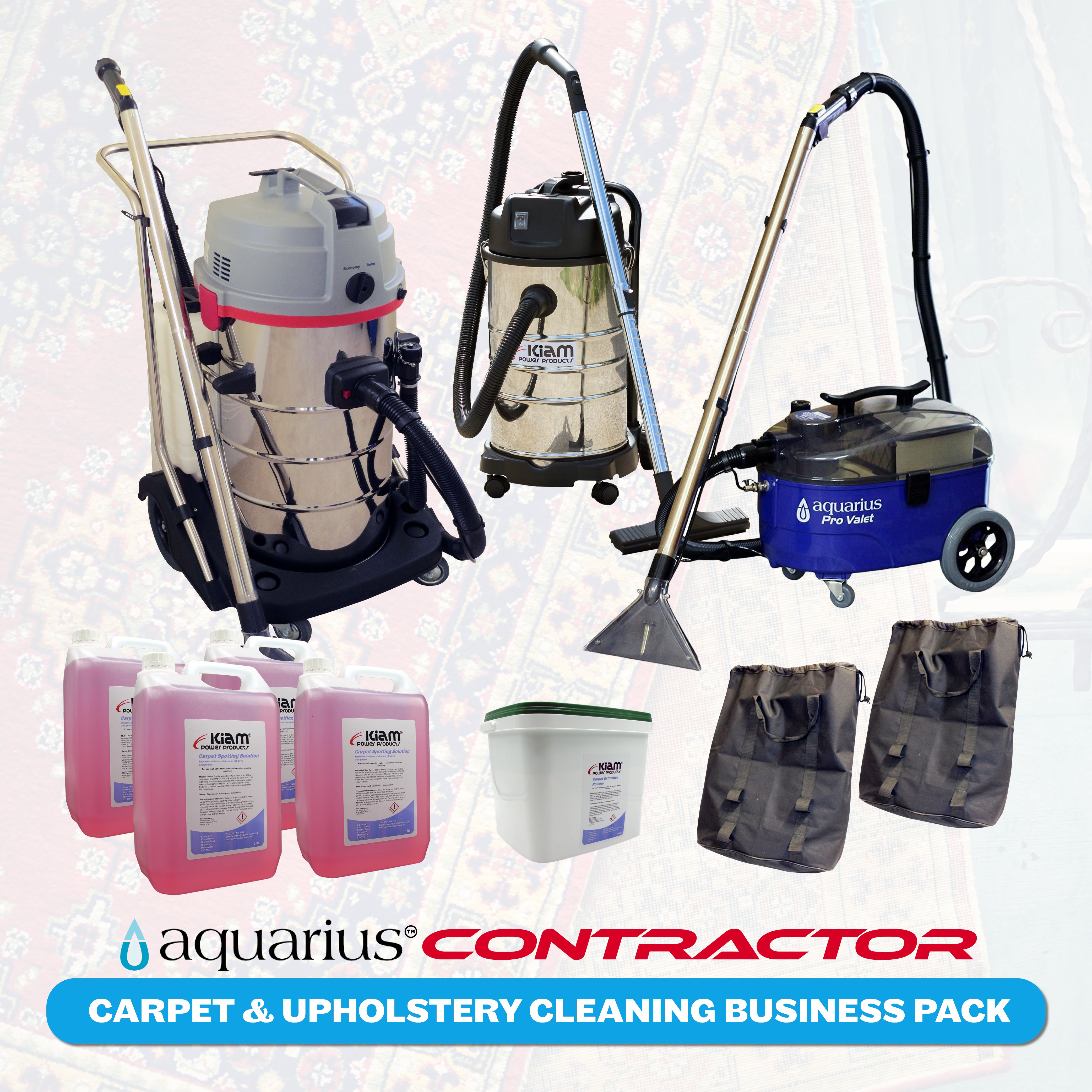 Professional Carpet and Upholstery Cleaning Equipment Business Start-Up Pack (Aquarius Contractor)