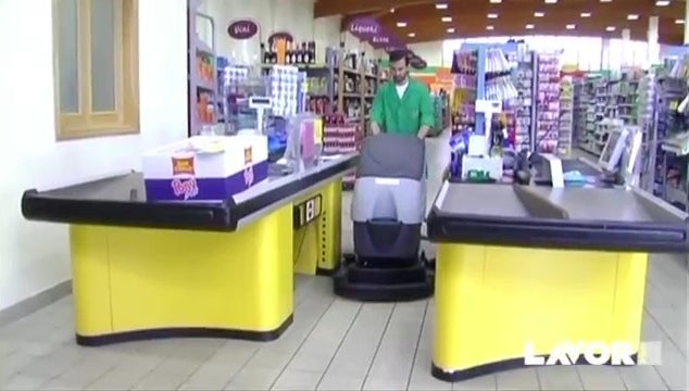 Lavor SCL Easy-R 55 BT Walk-Behind Scrubber-Dryer - accessories included
