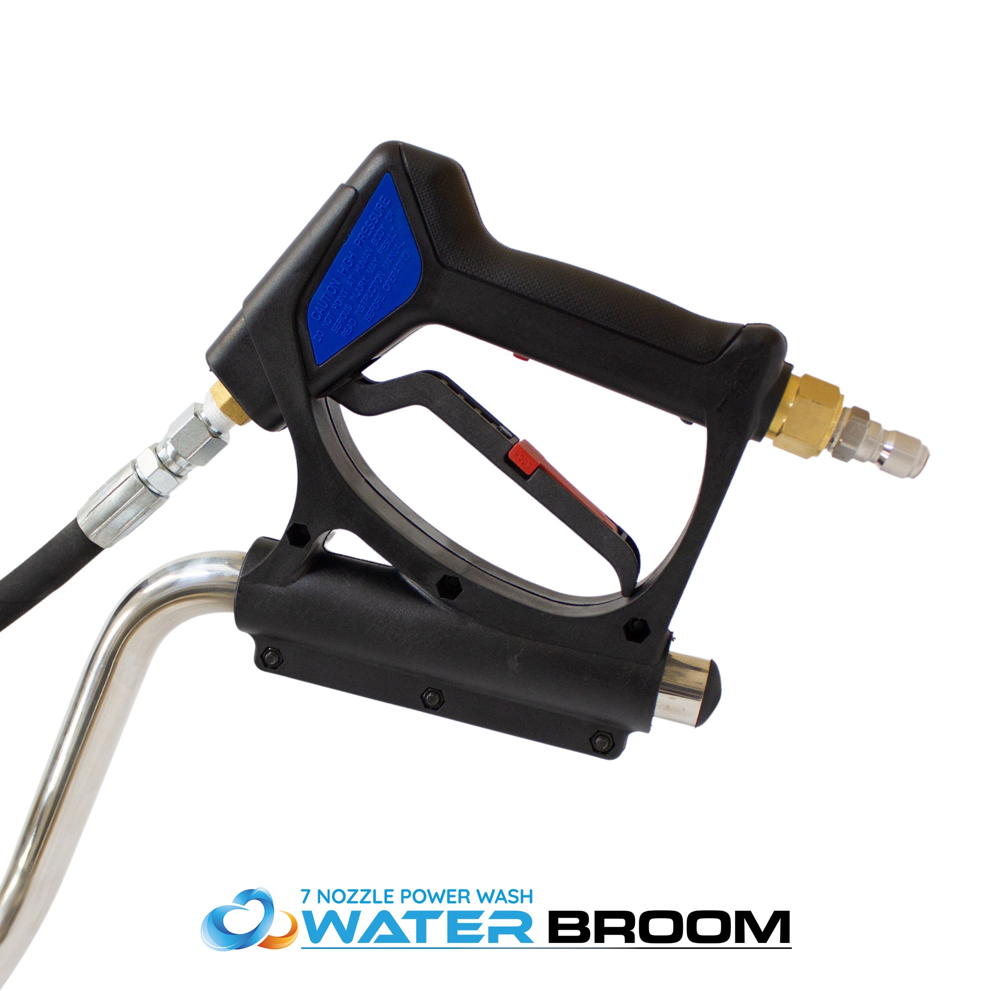 Kiam 7 Nozzle Power Wash Water Broom Floor Cleaning Tool Steel