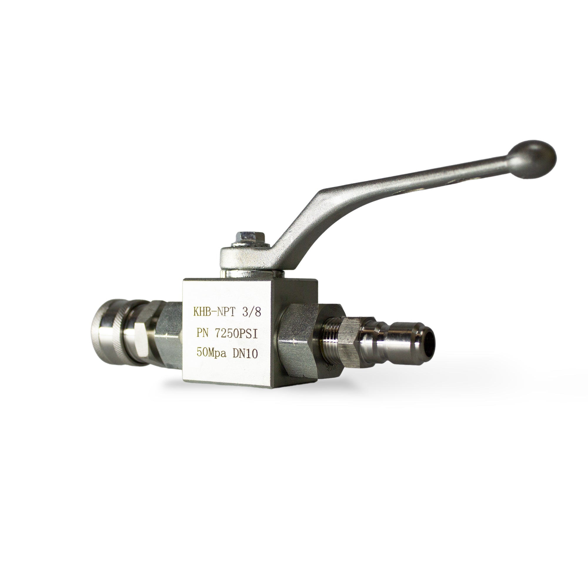 Ball valve High-Pressure On / Off Tap 7250 psi rated