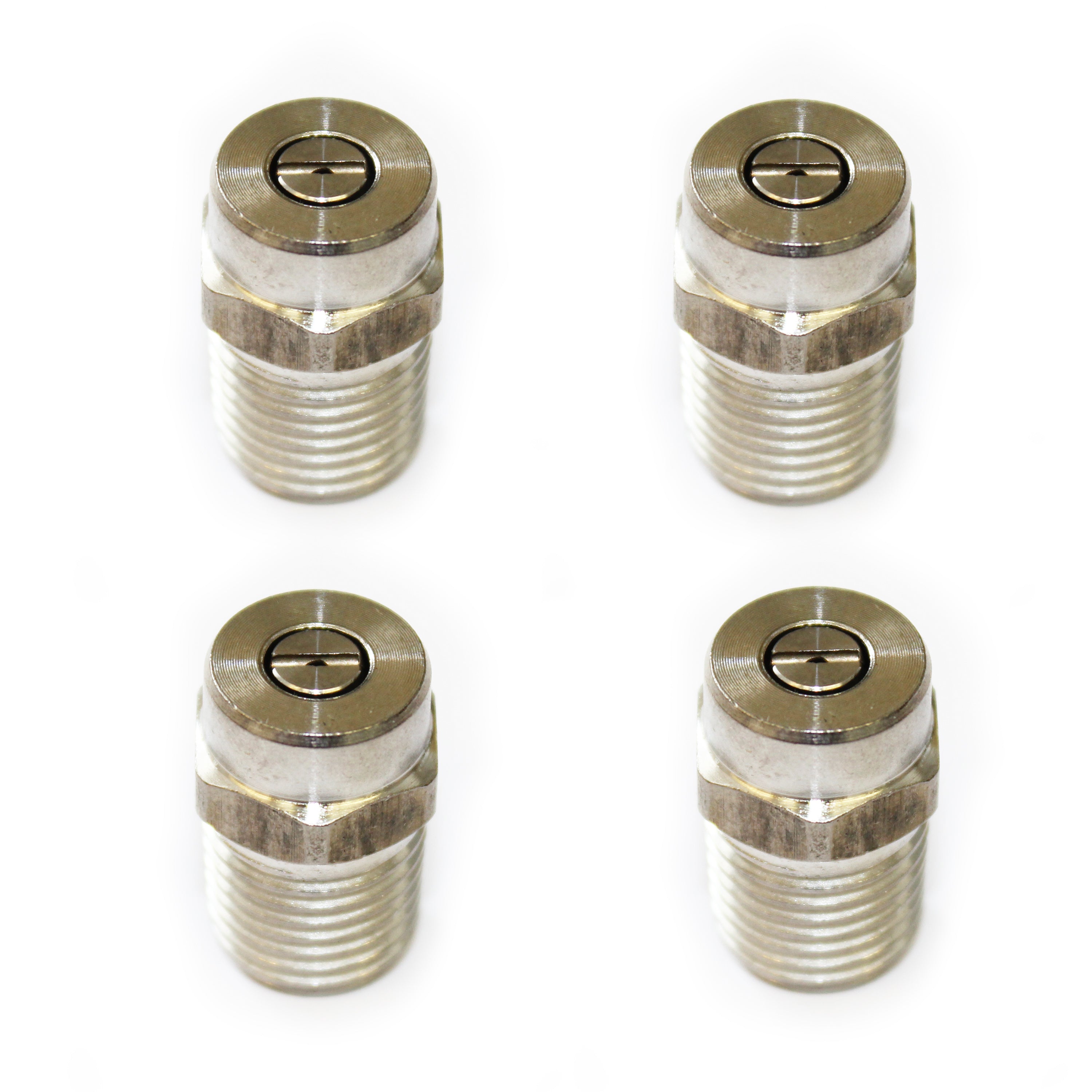 4 High Pressure Spray Jet Nozzle Stainless Steel 1/4" BSP 0° / 15° / 25° / 40°