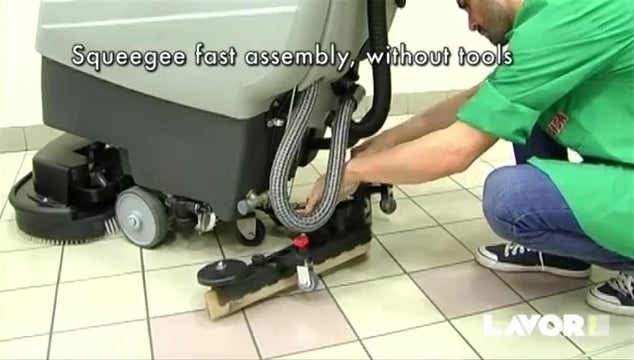 Lavor SCL Easy-R 55 BT Walk-Behind Scrubber-Dryer - in use