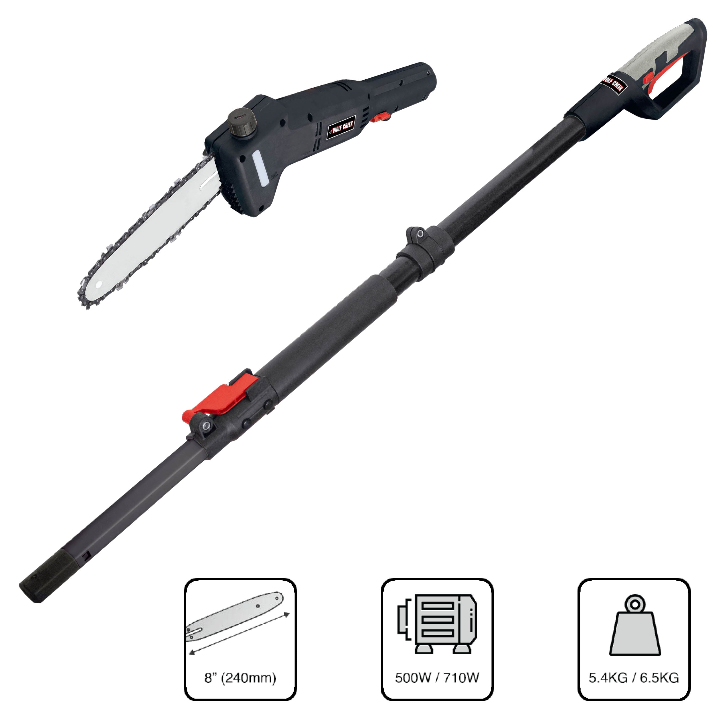 GRADE A Wolf Creek PT750 Electric Long Reach Pole Saw